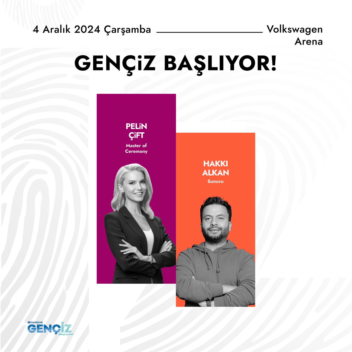 Sahnede enerji ve ilham dolu bir gün: Gençİz Zirvesi başlıyor! 🎉
 
🌟 Master of Ceremony: Pelin Çift
🌟 Sunucu: Hakkı Alkan
 
Bu güçlü ikilinin rehberliğinde, dolu dolu bir programla Gençİz Zirvesi’ne hazır olun. İlham, bilgi ve heyecan dolu bir gün yarın sizi bekliyor!