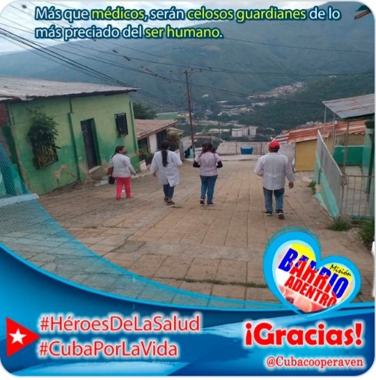 Se necesita colaboración y no bloqueo. #Cuba pone a disposición de la #OMS su ejército de batas blancas para salvar vidas. #CubaPorLaVida #CubaCoopera @<a href="/cubacooperaven/">Brigada Médica Cubana en Venezuela</a> <a href="/Cubacooperabol2/">Brigada Médica 🇨🇺 Bolívar🇻🇪</a> <a href="/DrYusleivy/">Dr. Yusleivy Martínez</a>
