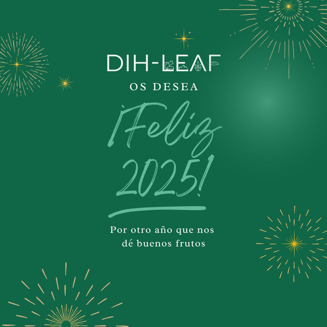 🌿 ¡DIH-LEAF os desea a todos un muy Feliz Año Nuevo! 🎉

✨ Por otro año más de éxito, progreso y evolución 🚀

🌱 ¡Que cada día sea mejor que el anterior! 🌟