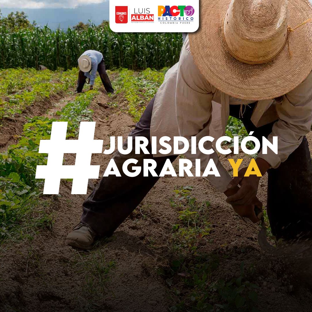 La #JurisdicciónAgrariaYa es un paso hacia la reconciliación nacional y al cumplimiento del Acuerdo de Paz ¡No más conflictos por la tierra! 🕊️