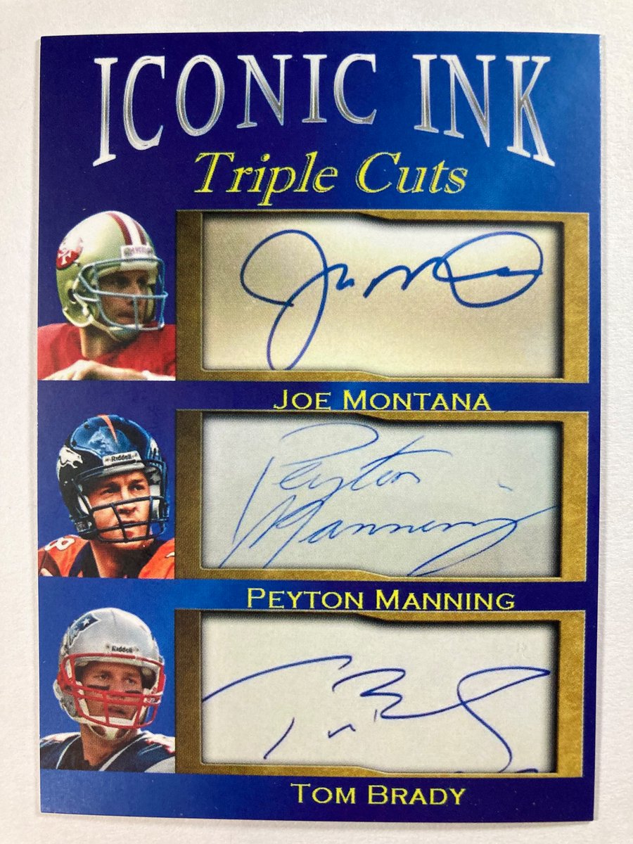 🎁Appreciation Day Giveaway🎁

Winner Announced Friday

🔥Joe Montana/Peyton Manning/Tom Brady Iconic Ink Triple Cuts Triple Auto Facsimile 

To enter
1. Follow
2. Retweet
3. Like