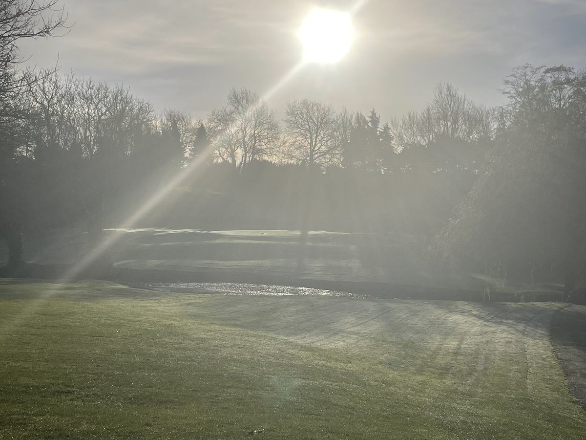It’s cold out there this morning.  Visit planning next phase of improvement works with <a href="/MooreRobby/">Robby Moore</a> and Course C’tee <a href="/Forrestlittle/">Forrest Little Golf</a>