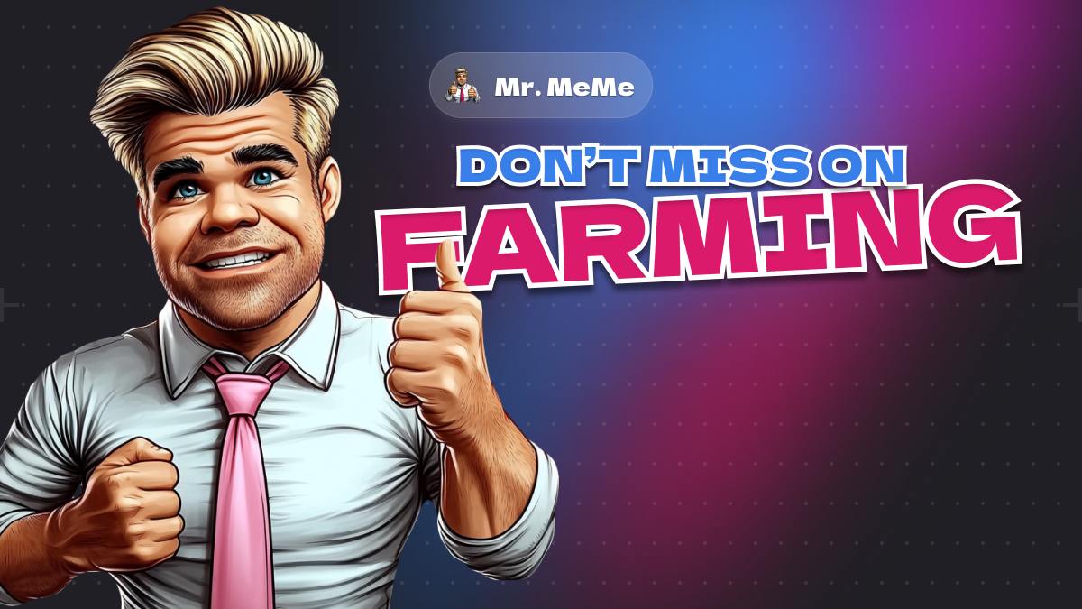 mrmeme_fun's tweet photo. 🚨 9 Days to the TON $MMM Airdrop! 🚀

The clock’s ticking! Just 9 days left until the biggest, baddest, most epic Mr. MeMe airdrop hits the TON blockchain. Time to max out your farming and lock in those MEGA REWARD POINTS for a juicy airdrop haul. 😲💰

Here’s the alpha: farming points don’t just score you Mr. MeMe tokens ($MMM); you’re also getting drops in meme coins straight from the MeMe-Generator! 💫💫💫

Stack up on $MMM and meme coins through the MeMe page to boost your point farming BIG TIME. Don’t miss the wave — more epic launches and events are on the horizon. ⚡⚡⚡

HODL, BUY, PROFIT. 🏆💫

📱 Start playing: https://t.co/7ou30IHahf
💎 Buy Mr. MeMe token ($MMM): https://t.co/zYX2r5RM1T
💡 Guides: https://t.co/vosvl7OiGC