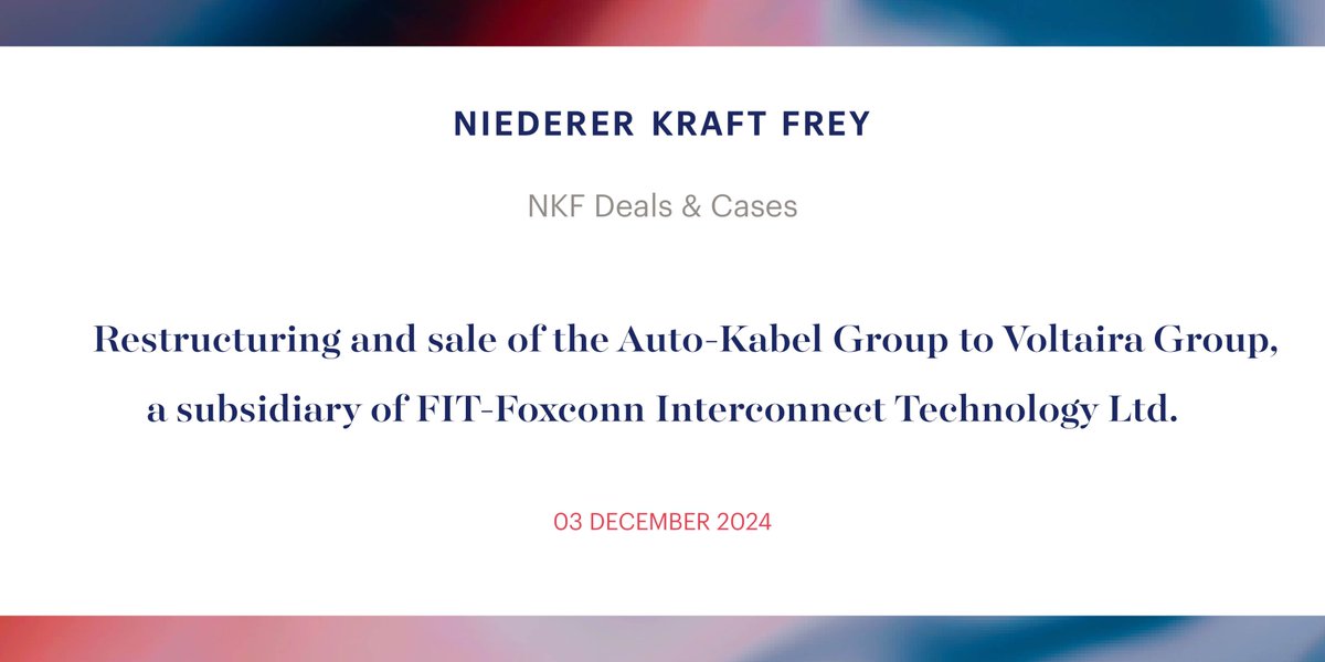 Niederer Kraft Frey tweet media