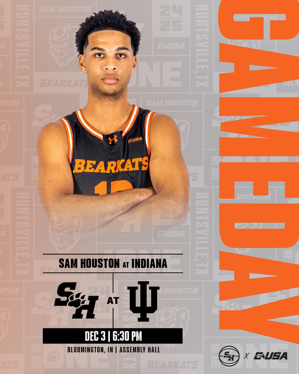 BearkatsMBB's tweet image. Gameday

🆚 Indiana
📍 Assembly Hall
🕡 6:30 PM
📺 BIG 10 Network
📻 gobearkats.com/watch