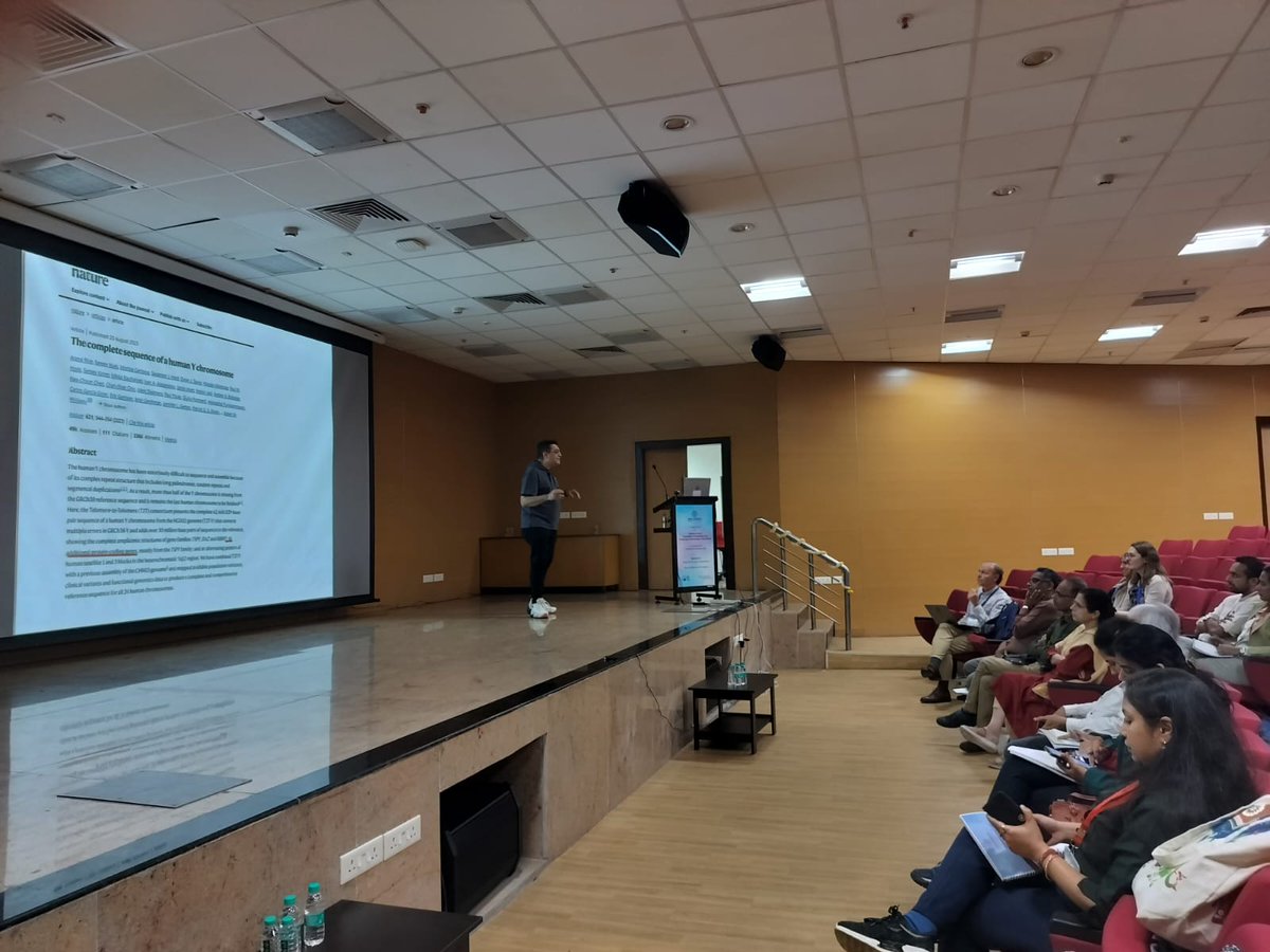 icmrnirwoh's tweet photo. Our scientist, Dr @DeepakNModi, told the participants of our ongoing #OpeningGates training course about the involvement of Y chromosome in #spermatogenesis and #infertility. https://t.co/2zWeBVUV7t