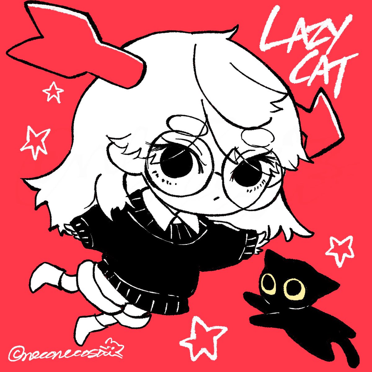 neconecosuii's tweet image. lazy cat🐈⬛➶❤️
 #Eve家 #OffScript