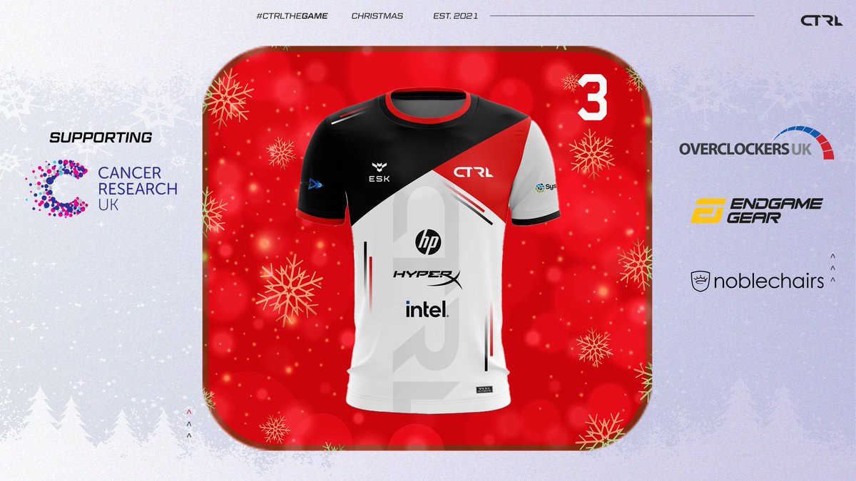 Day 3/24 raffle prizes is...  

A CTRL Esports Jersey from <a href="/ESK_GG/">ESK GEAR</a>. 

Want a chance to win it? Then enter our raffle with a donation to charity using the link in the replies! £1= 1 ticket.