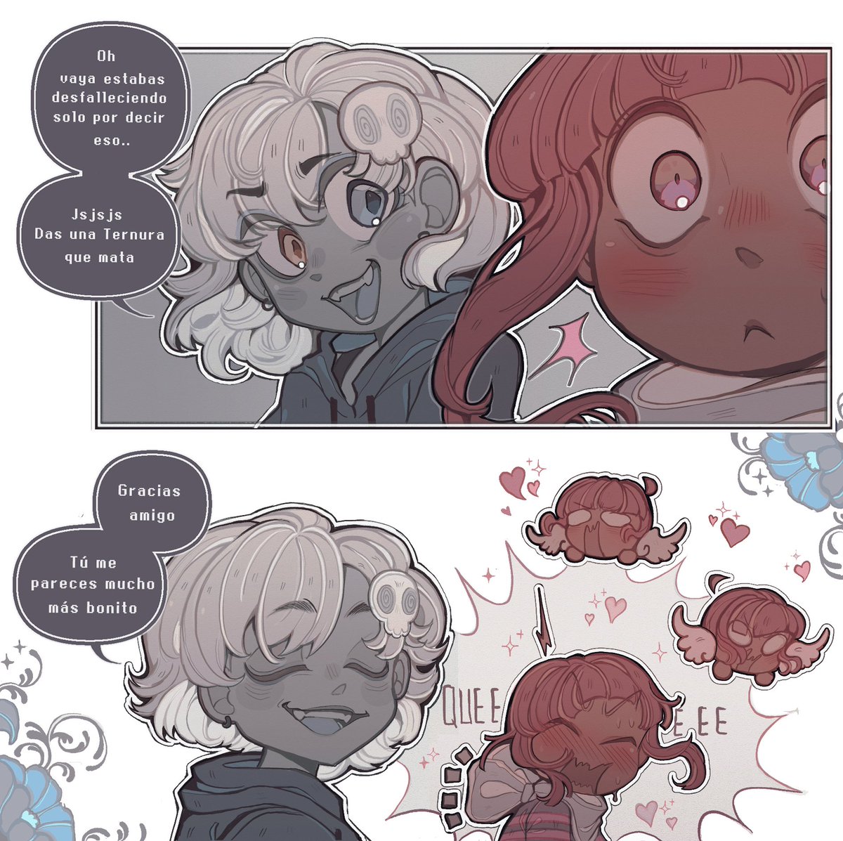Mememak04554938's tweet photo. Hi hi gente ✨
Nuevamente contestando sus Preguntas y Respuestas de Tumblr 

#undertale #Underson #undertaleau #mememakerart #comic #myart #digitalart #arial #rick #arialxrick https://t.co/MgFzFqoIht