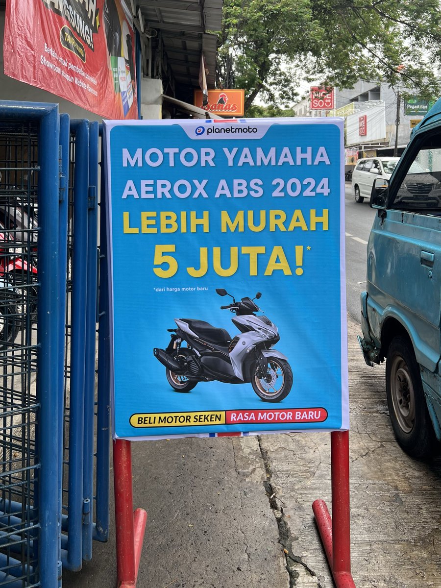 planetmotocom's tweet photo. buset.. di Planetmoto motor Aerox ABS 2024 LEBIH MURAH sampe 5JUTA!😱

kata Bang Momot mah buruan ke showroom Planetmoto terdekat buat cek unitnya. mau dapet potongan harga lagi? bilang dapet info dari twitter biar nanti dapet harga + hadiah spesial🤩 https://t.co/Zqp60NO6JF
