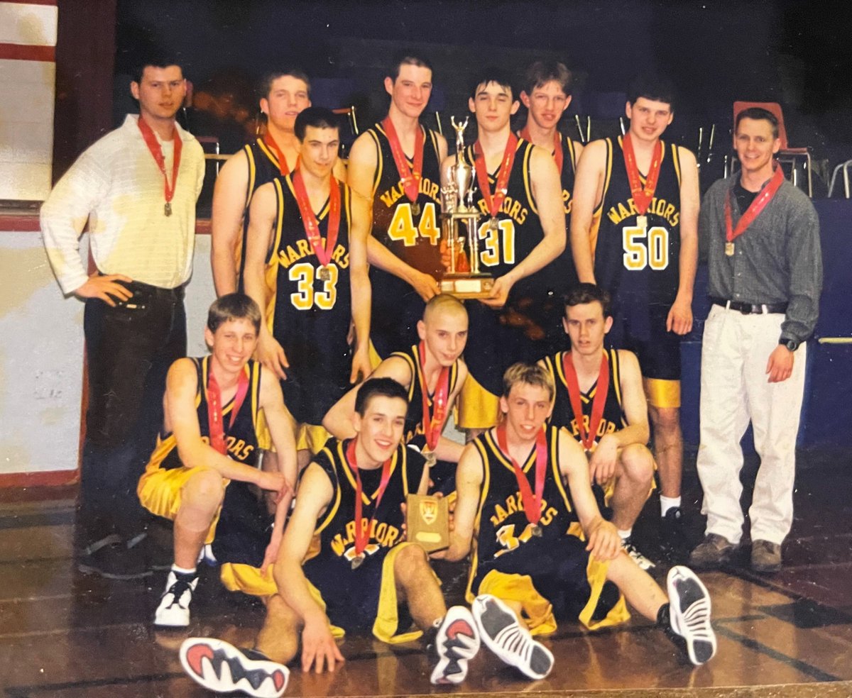 LGSSAA_News's tweet photo. A pic of the past! The 1997-1998 LGSSAA and EOSSAA Jr A Boys Basketball Champions - Athens Warriors. (Thanks for the submission, Coach Curson!) #lgssaa #eossaa https://t.co/bJYTEY4BtJ