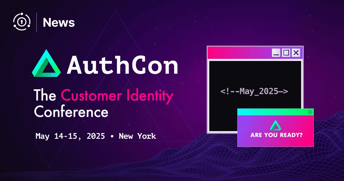FusionAuth's tweet image. BIG NEWS TODAY!! AuthCon, the industry&apos;s first dedicated Customer Identity and Access Management (#CIAM) conference - is now open for registration. The event will be hosted on May 14-15, 2025 in New York, alongside @APIdaysGlobal. Register today or submit for the CFP!…