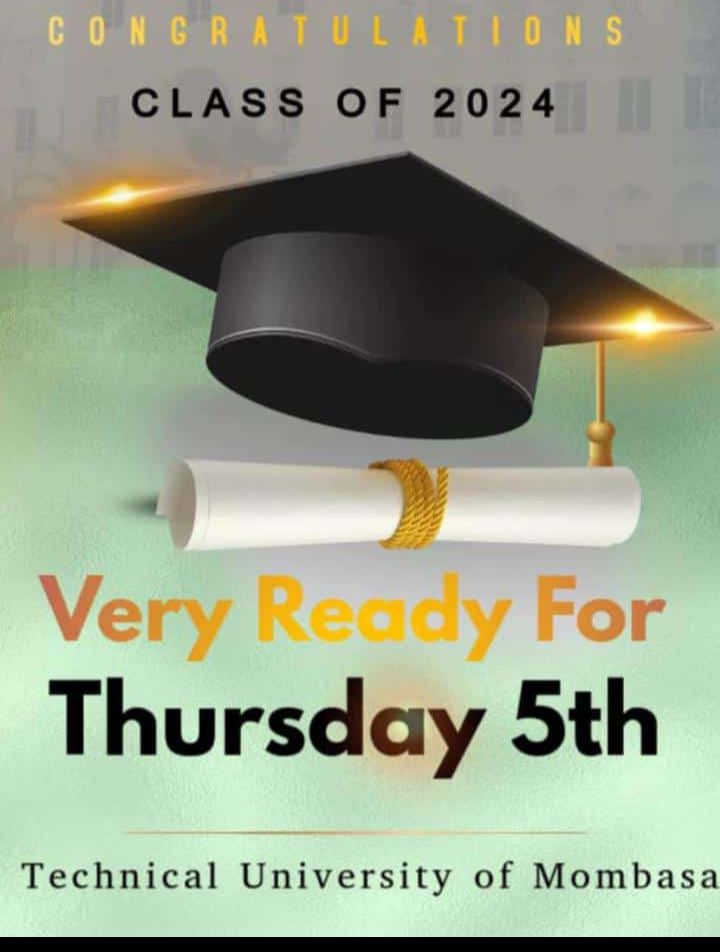 Congratulations class of 2024 <a href="/TechnicalUnive2/">Technical University of Mombasa</a> <a href="/TUMoradio0/">TUMoradio</a> nina ushuhuda <a href="/EvahMwalili/">Mama Taifa Evah Mwalili</a>