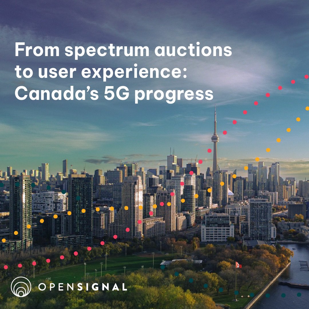 opensignal's tweet image. Discover the latest on Canada’s #5G progress! 📶 

In a new report we revisit the state of 5G following the 3.8GHz spectrum auction. And while Canada has made strides, its 5G experience still lags behind other OECD nations. 
hubs.ly/Q02ZSDn10

#Canada5G #MobileInsights