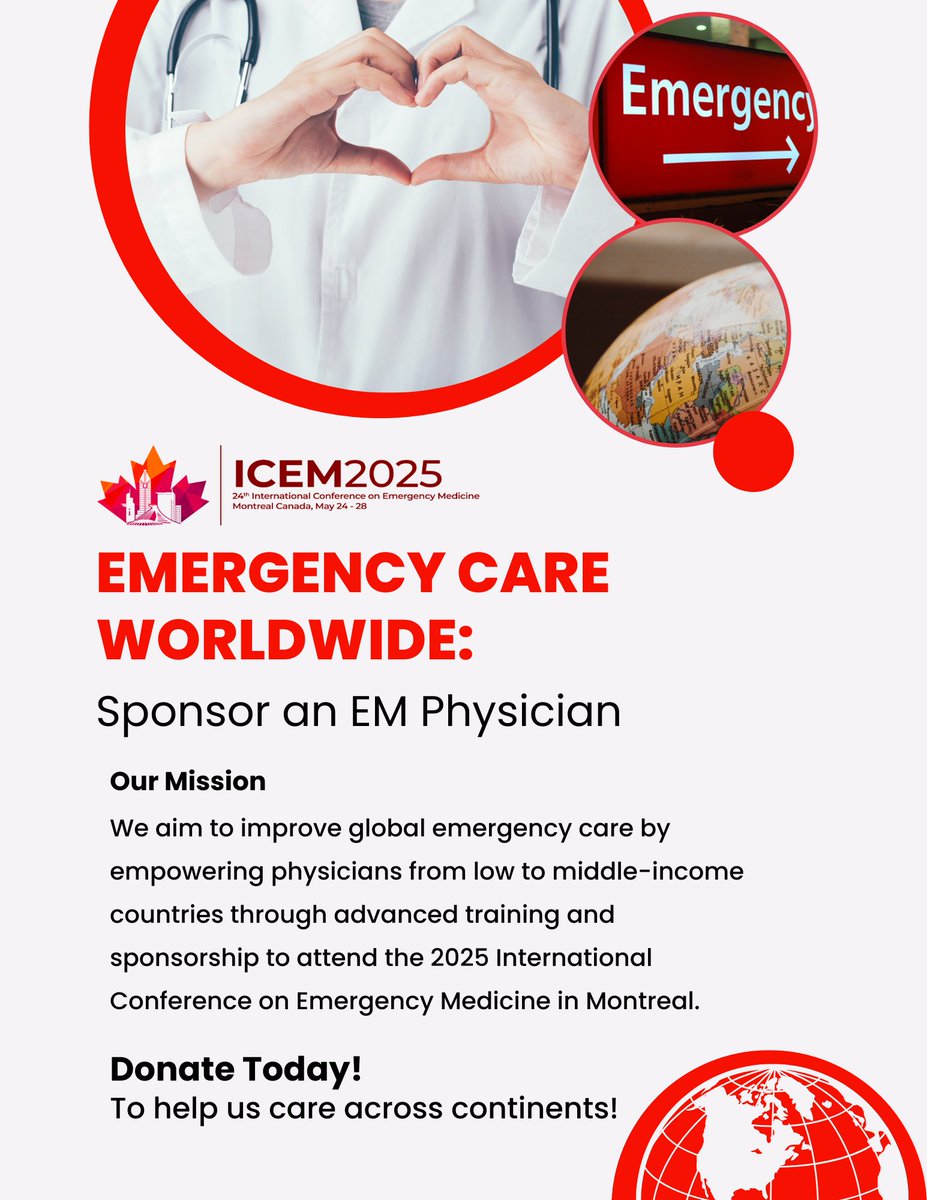 International Conference on Emergency Medicine (@icem2025) on Twitter photo It's Giving Tuesday and we hope you will consider supporting an ICEM delegate from a low/middle income country. Make a donation to help cover registration and travel costs. Donate here: caep.netforumcloud.org/eweb/DynamicPa… <a href="/IFEM2/">International Federation for Emergency Medicine</a> It's Giving Tuesday and we hope you will consider supporting an ICEM delegate from a low/middle income country. Make a donation to help cover registration and travel costs. Donate here: caep.netforumcloud.org/eweb/DynamicPa… <a href="/IFEM2/">International Federation for Emergency Medicine</a>