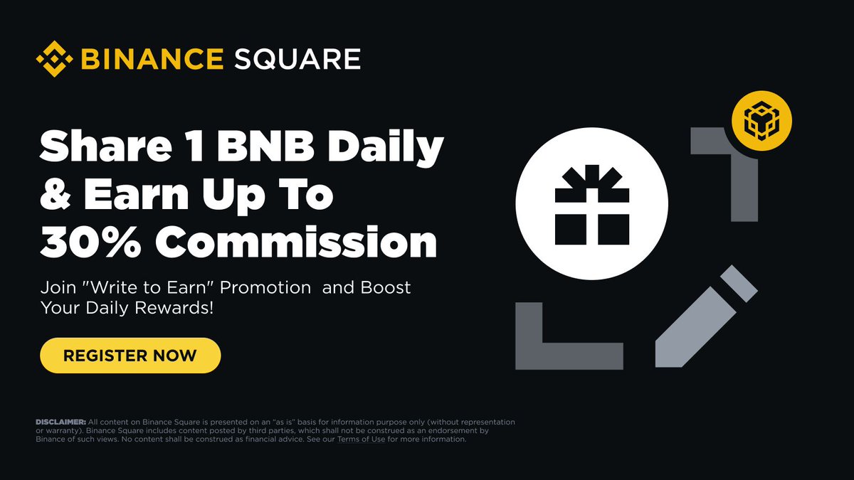 What if your posts could pay you? Share 1 BNB daily and earn up to 30%  commission by sharing your thoughts on #BinanceSquare.