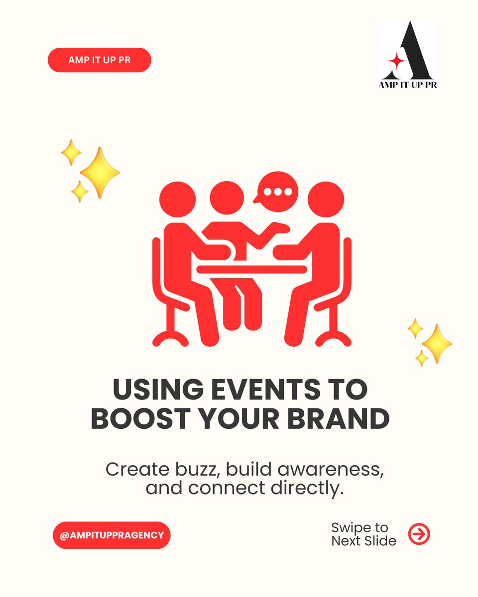 ampituppr's tweet image. Want to boost your brand with events? Here’s the plan:

Create buzz &amp;amp; build awareness
Tailor events to your audience.
Promote on all channels to max reach!

What’s your go-to event for engagement? 💬 Let’s chat!

#EventMarketing #BrandBuilding #PRExperts  #BusinessGrowth