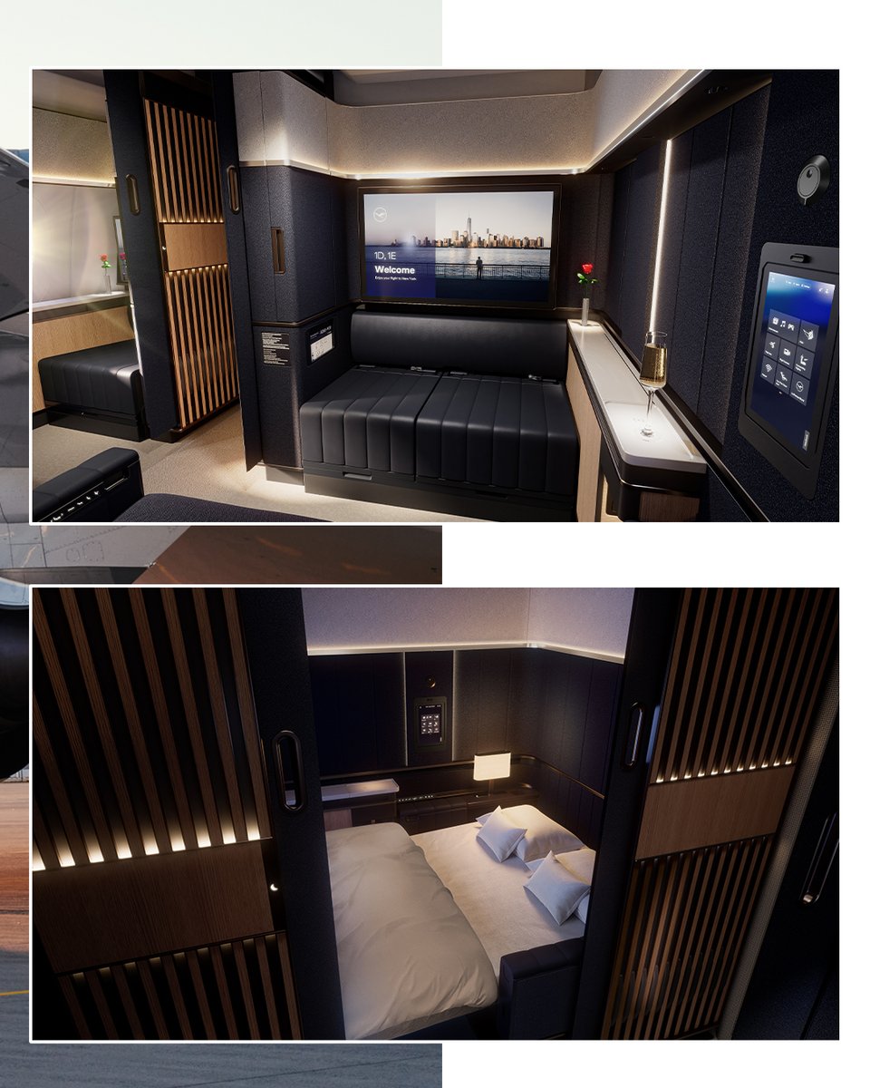 Lufthansa_DE's tweet image. Maximale Privatsphäre. Maximaler Raum. Luxuriöser Service.

Die neue Lufthansa Allegris First Class, in der jedes Detail auf deinen Komfort ausgerichtet ist.

#Lufthansa #LufthansaAllegris #FirstClass