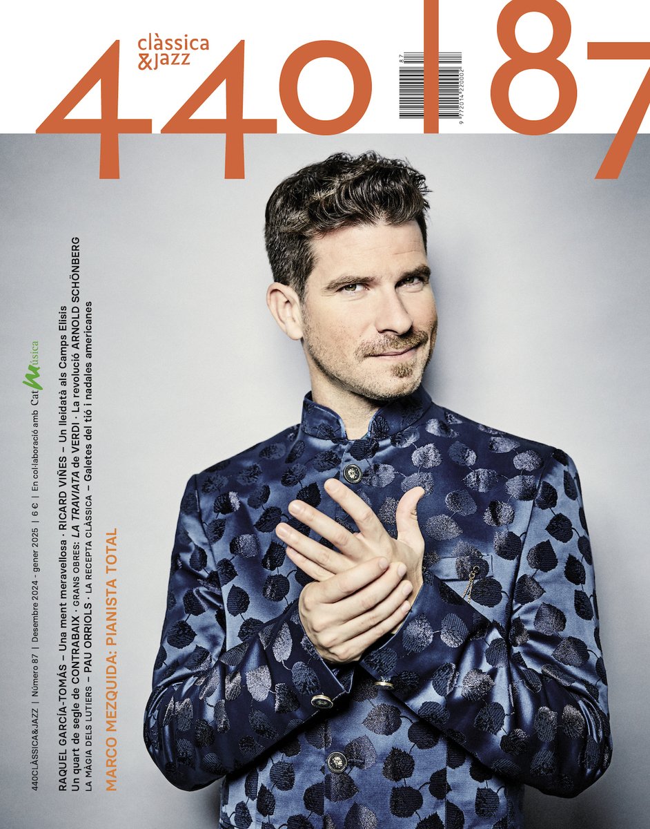 ✨440Clàssica&amp;Jazz renova el seu aspecte amb un nou disseny!

El primer número amb aquest nou aspecte té en portada a <a href="/marcomezquida/">Marco MezquidaMateos</a>, i també parla de <a href="/RaquelGTomas/">Raquel García-Tomás</a>, Arnold Schönberg, el cicle <a href="/contrabaix/">ContraBaix</a> o el lutier Pau Orriols.👇
enderrock.cat/noticia/28920/…