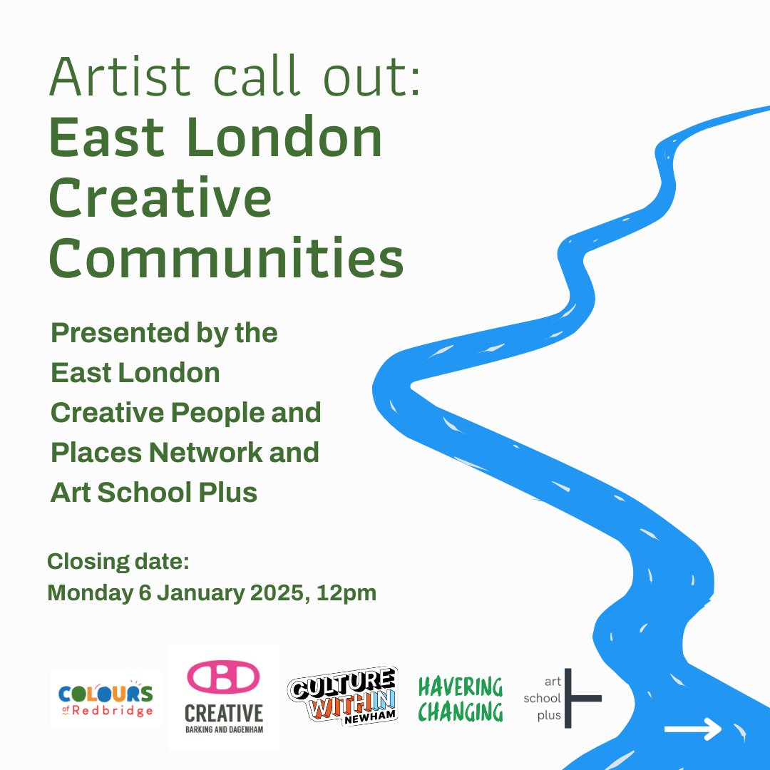 Today! Join us for an Online Q&amp;A from 4-5pm about East London Creative Communities. 

You can meet the team from East London Creative People and Places Network and Art School Plus, and ask any questions you may have. 

Sign up here: culturewithin.org.uk/events-databas…