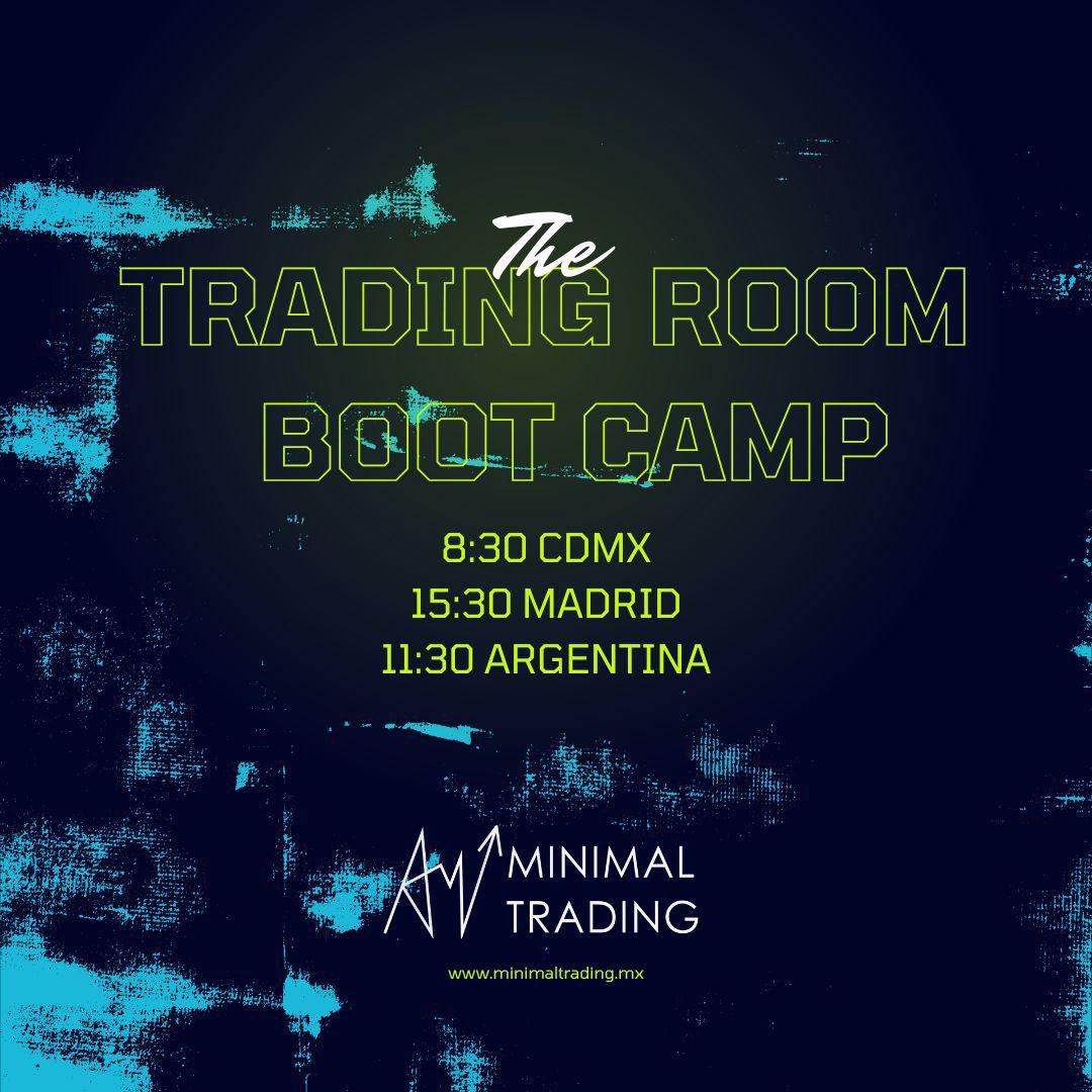 Amigos del Trading Room Bootcamp!! Nos vemos en 30 Min en la sala de Trading! 🚀🚀 hoy tendremos clase sobre “gestión del Trade”  toma de ganancias, Break even, stop profit y mas!!  #TheTradingRoomVIP