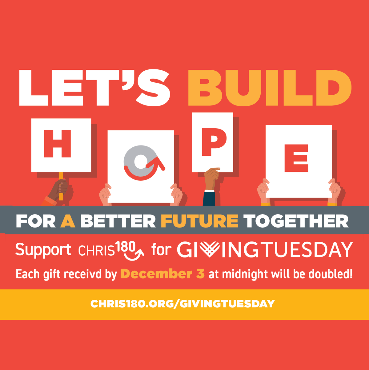 CHRIS180_Change's tweet image. It’s #GivingTuesday! ✨ Every dollar donated to CHRIS 180 by midnight will be matched, doubling your impact! 💙 
Your gift can provide:
🧥 Clothes for youth out of homelessness
🛏️ Bedding for foster homes
&amp;amp; MUCH MORE
Donate now: CHRIS180.org/givingtuesday  #Atlantanonprofit