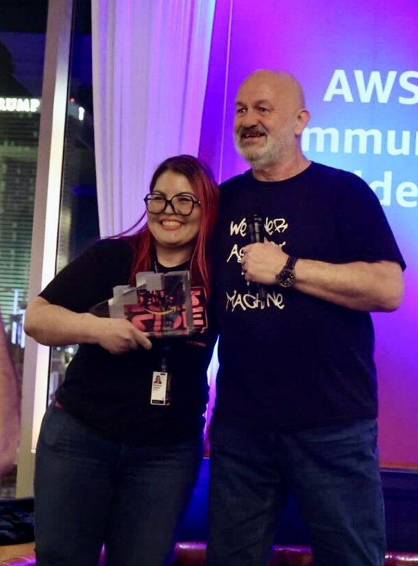This year’s Go Build Award goes to Rossana Suarez (<a href="/RoxsRoss/">RoxsRoss</a>)! An outstanding hero dedicated to championing women in tech. Last year, she hosted more than 100 tech sessions, and grew their community from 50 to 10,000 developers. Congratulations! Now, go build! #AWS