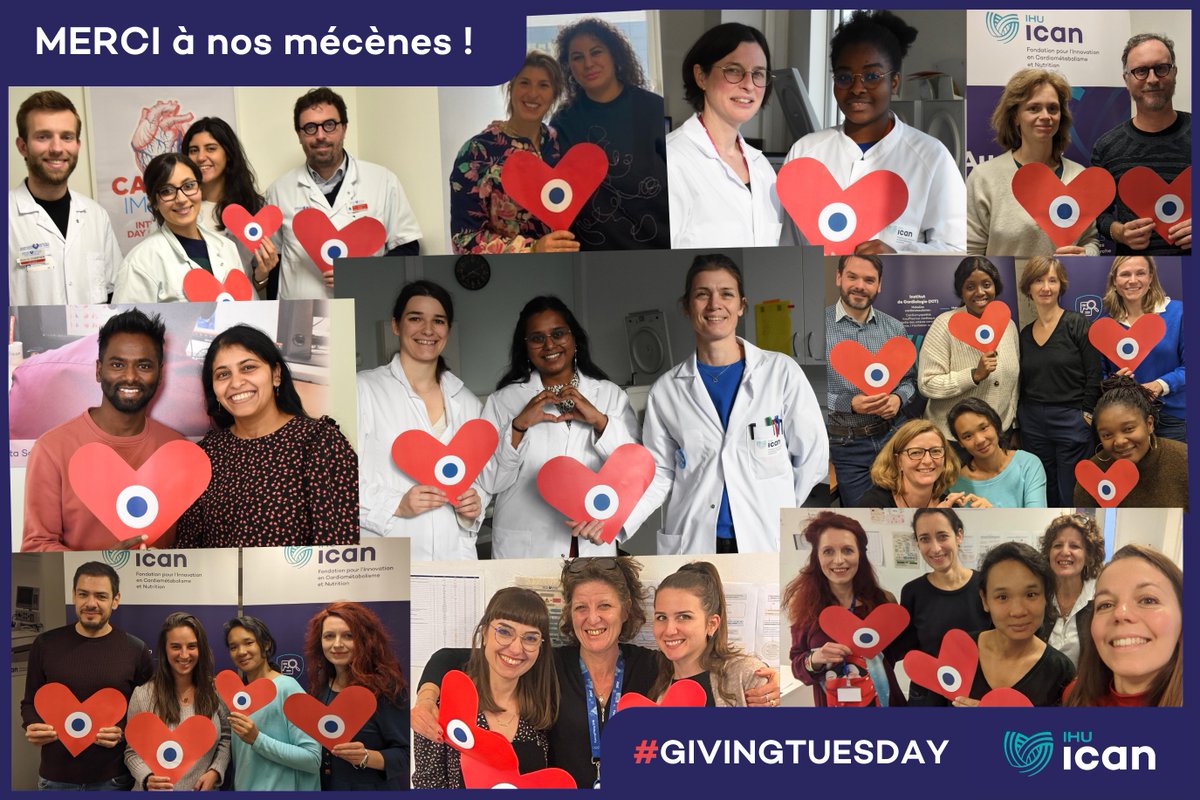 [#GivingTuesday] L'<a href="/ICAN_Institute/">IHU ICAN</a> remercie ses mécènes et donateurs pour leur soutien ! 👏

Les dons sont essentiels pour accélérer la recherche contre les maladies cardiométaboliques 🔬

➡️Faites un don via : ihuican.org/faire-un-don/

#GivingTuesdayFR <a href="/GivingTuesdayFr/">GivingTuesdayFrance</a>