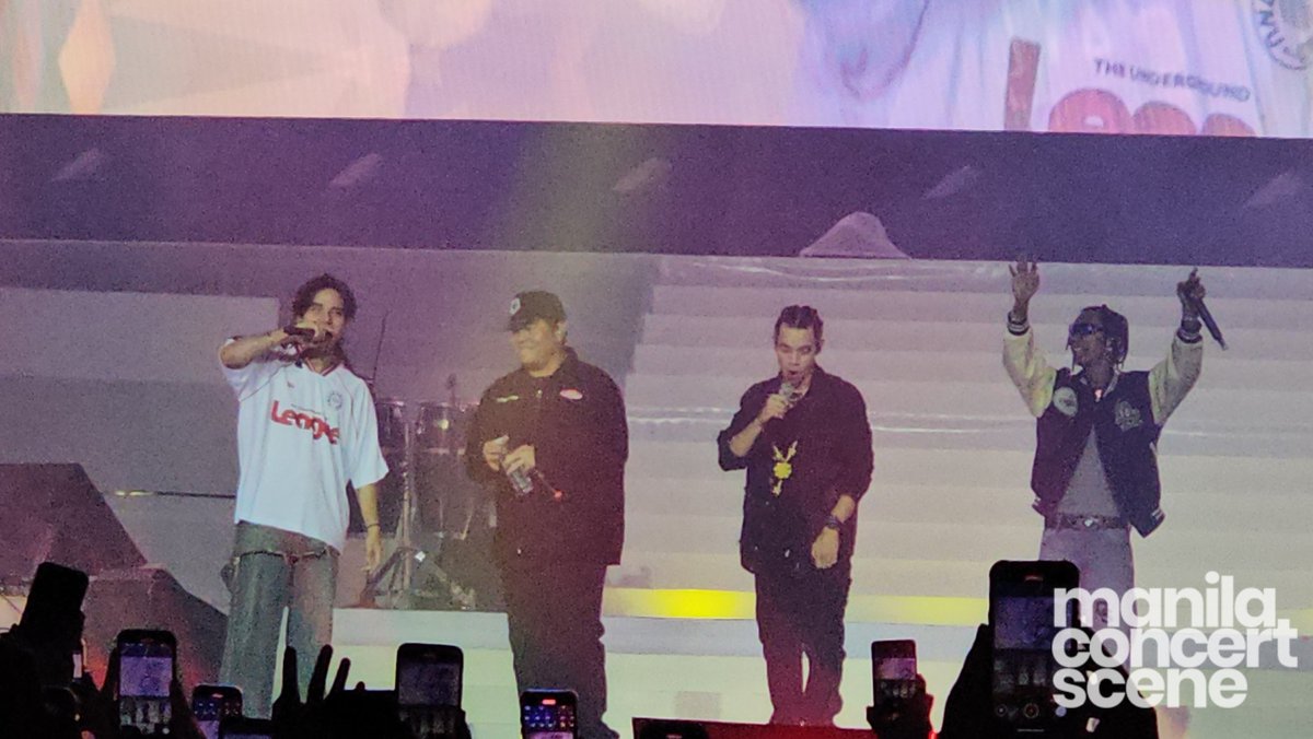 manilaconcerts's tweet photo. Gloc-9 along with Pablo, EZ Mil, and Flow-G performs Kaleidoscope World at #V1BEMANILA2024 https://t.co/r02Wb1nRDR