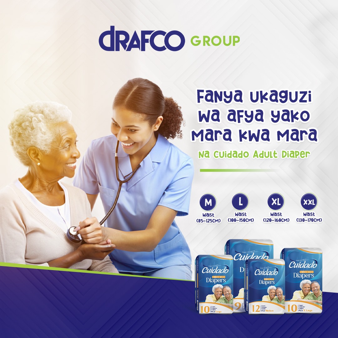 DrafcoGroup's tweet photo. Umri unavyozidi kwenda ni vizuri kuzingatia afya yako. Hii tasaidia kugundua matatizo ya kiafya mapema na kudhibiti hali ya afya.

Bila kusahau kutumia daipa zetu bora  kurahisisha maisha na kudumisha afya yako kila siku.

#afyayawatuwazima
#adultdiaper 
#cuidado
#dipapertanzania https://t.co/D0KAVDQuuG