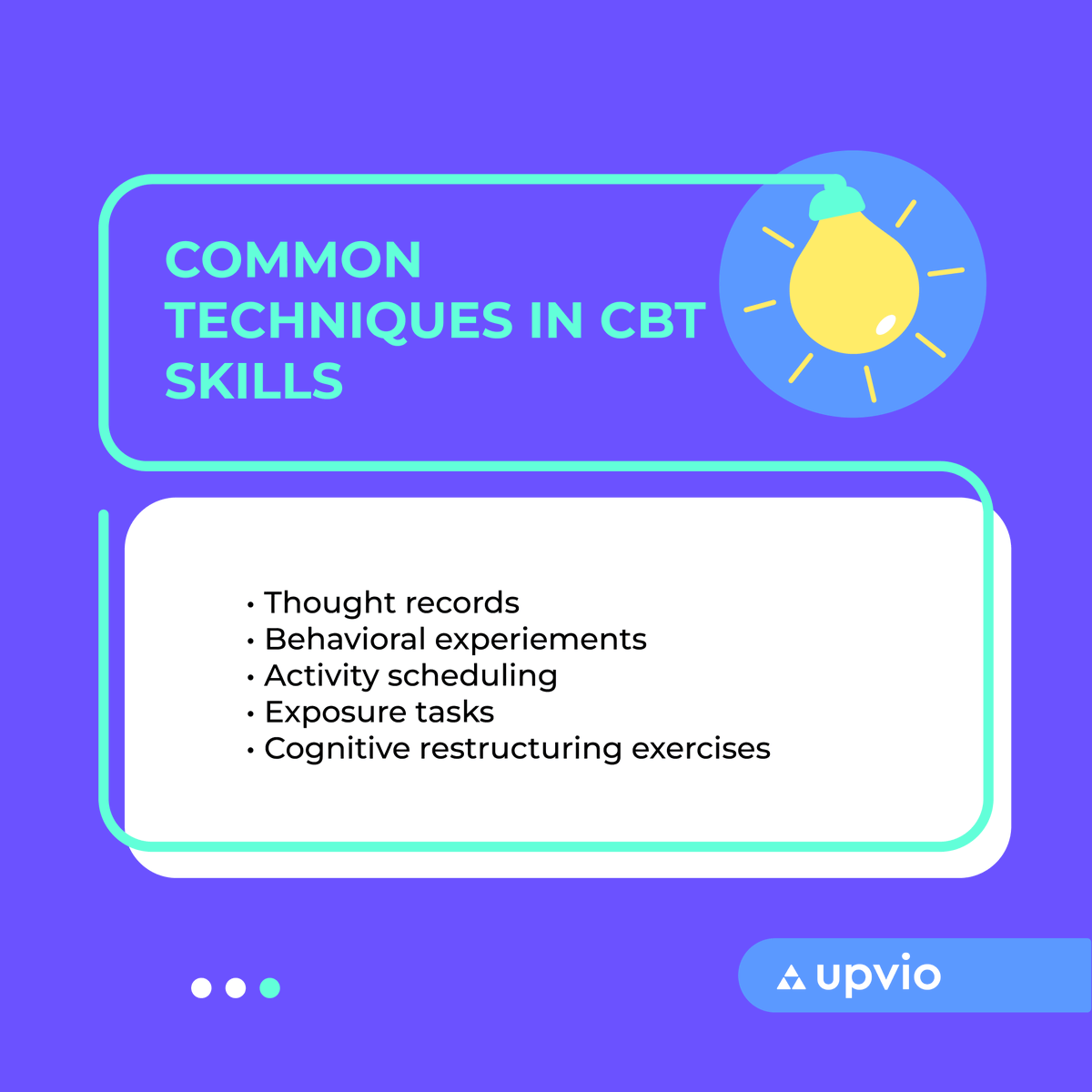 UpvioHealth's tweet photo. Develop essential cognitive behavioral therapy techniques to build a structured framework that allows you to apply targeted intervention and address a range of mental health challenges. Read how you can master these skills: https://t.co/LRZnrpEtfu

#CognitiveTherapy #CBT https://t.co/mYiPOwoR7p