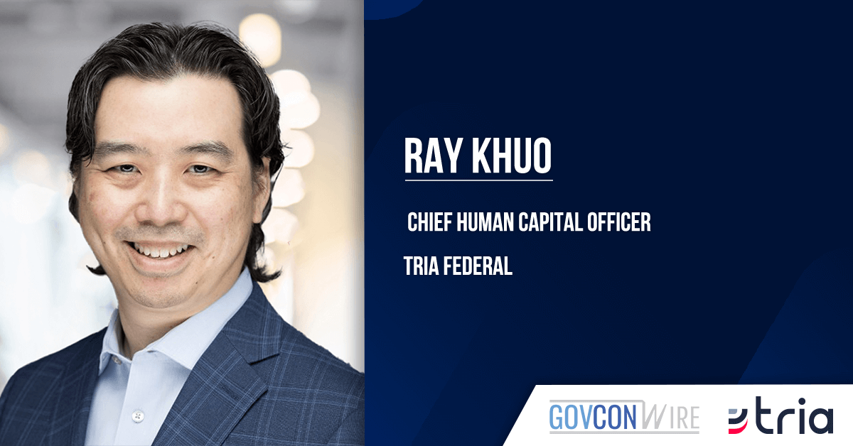 GovConWire's tweet photo. @TriaFederal has appointed Ray Khuo, a veteran human resource executive, as chief human capital officer.

Learn more about Ray here: https://t.co/yusOow9XSC
__
#ExecutiveMoves #TriaFederal https://t.co/zA2QGeDRw4