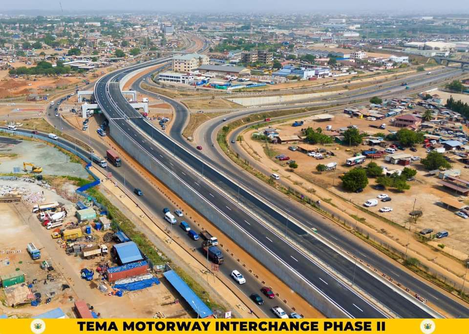 Kristosomm's tweet image. President Akufo-Addo commissions Tema Roundabout Interchange Phase II

#RoadsForDevelopment
#AkufoAddoLegacy
#VoteNumber1
#BawumiaMeansJOBS
