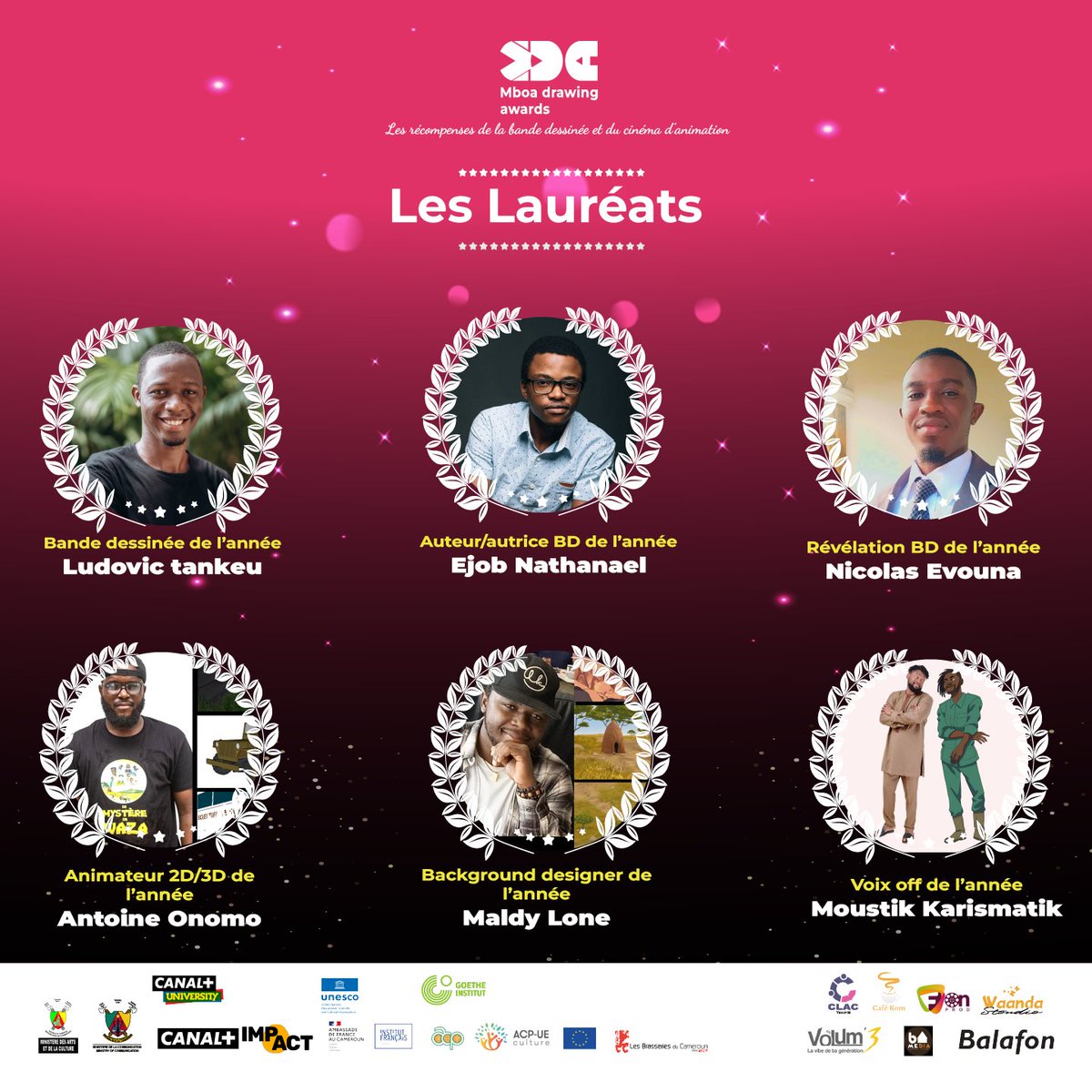 Mboa pep's,

Découvrez les différents lauréats des six catégories en compétition lors de cette 1ere édition des Mboa Drawing Awards by Mboa BD Festival.

#mboabd15 #mboadrawingawards #MDA