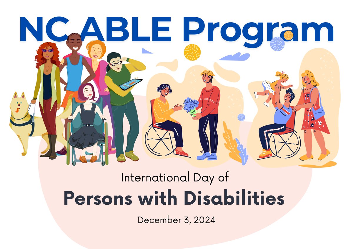 The NC ABLE Program provides individuals with a disability an opportunity to set and reach financial goals and the freedom to Achieve a Better Life Experience. Learn more at ncable.nc.gov.

#IDPD2024 #NCABLE #beablewithNCABLE