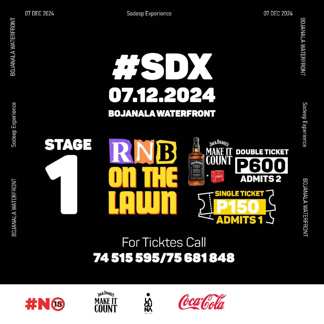 We’re thrilled to announce that RnB on the Lawn will be curating Stage 1 at the SoDeep Experience! Get ready for an unforgettable fusion of smooth RnB vibes  that will set the perfect tone for an epic experience 

📅 December 7, 2024
📍 Bojanala Waterfront