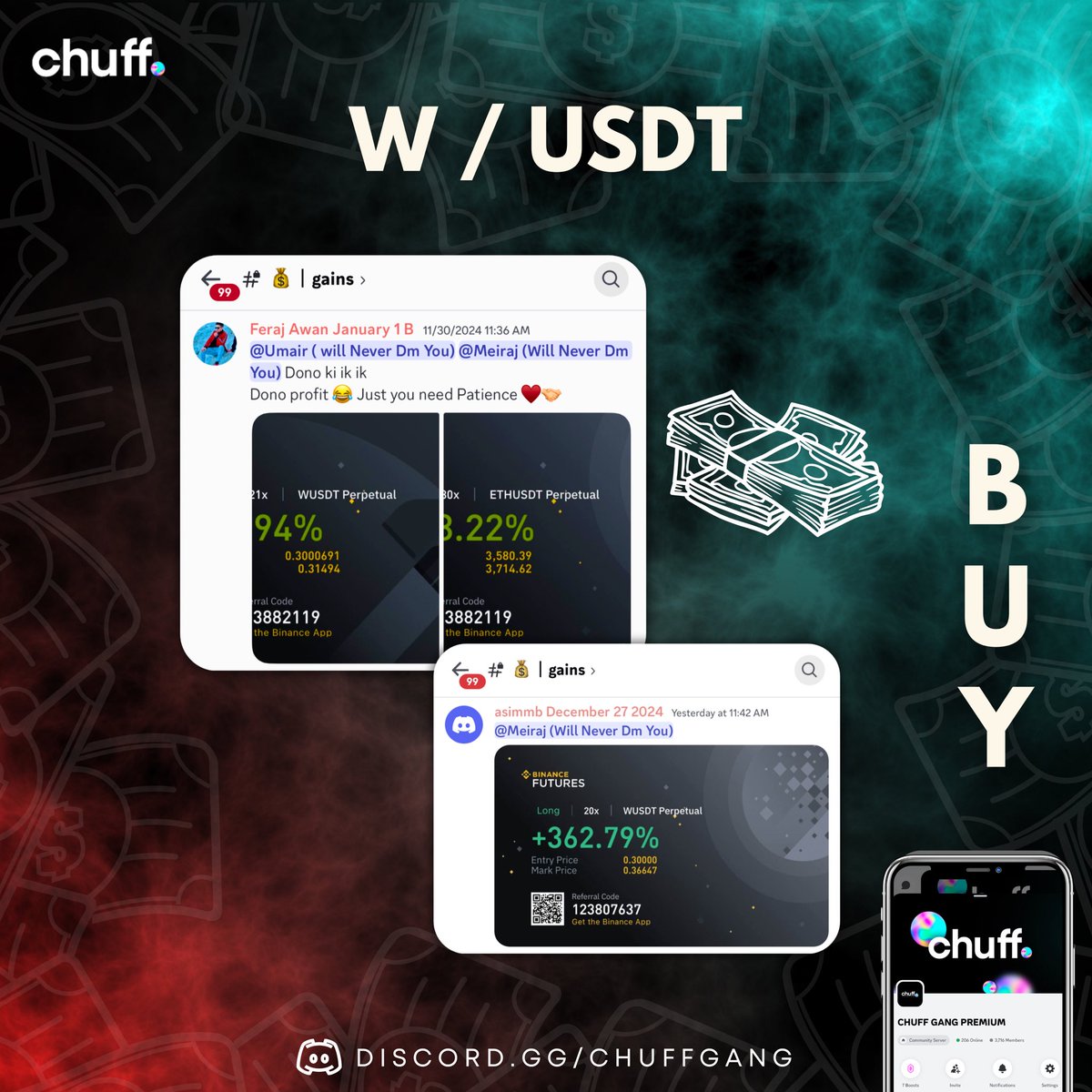 thechuffgang's tweet image. W / USDT Call was Given by @meirajhaq &amp;amp; @Umairorkz 👑 , to our premium boys, our boys made crazy profits on the call! 🚀🤑

Premium Entries are Open now, To Join DM Us

🔗 Free group link in our bio.

.
.
.
.
#thechuffgang #chuff #btc #crypto #cryptomemes
#stockmarket #trending