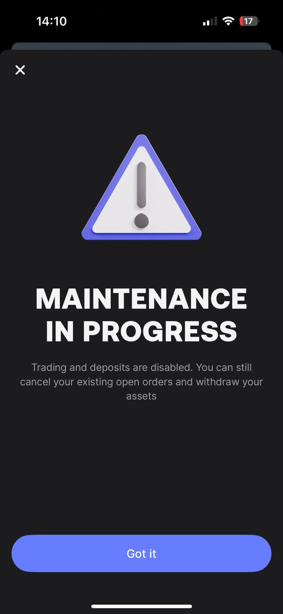 Once again @RevolutApp X you go into maintances when there is a big dumb and then gain. This is happening daily #cryptocurrencies #revolutx #rubbish