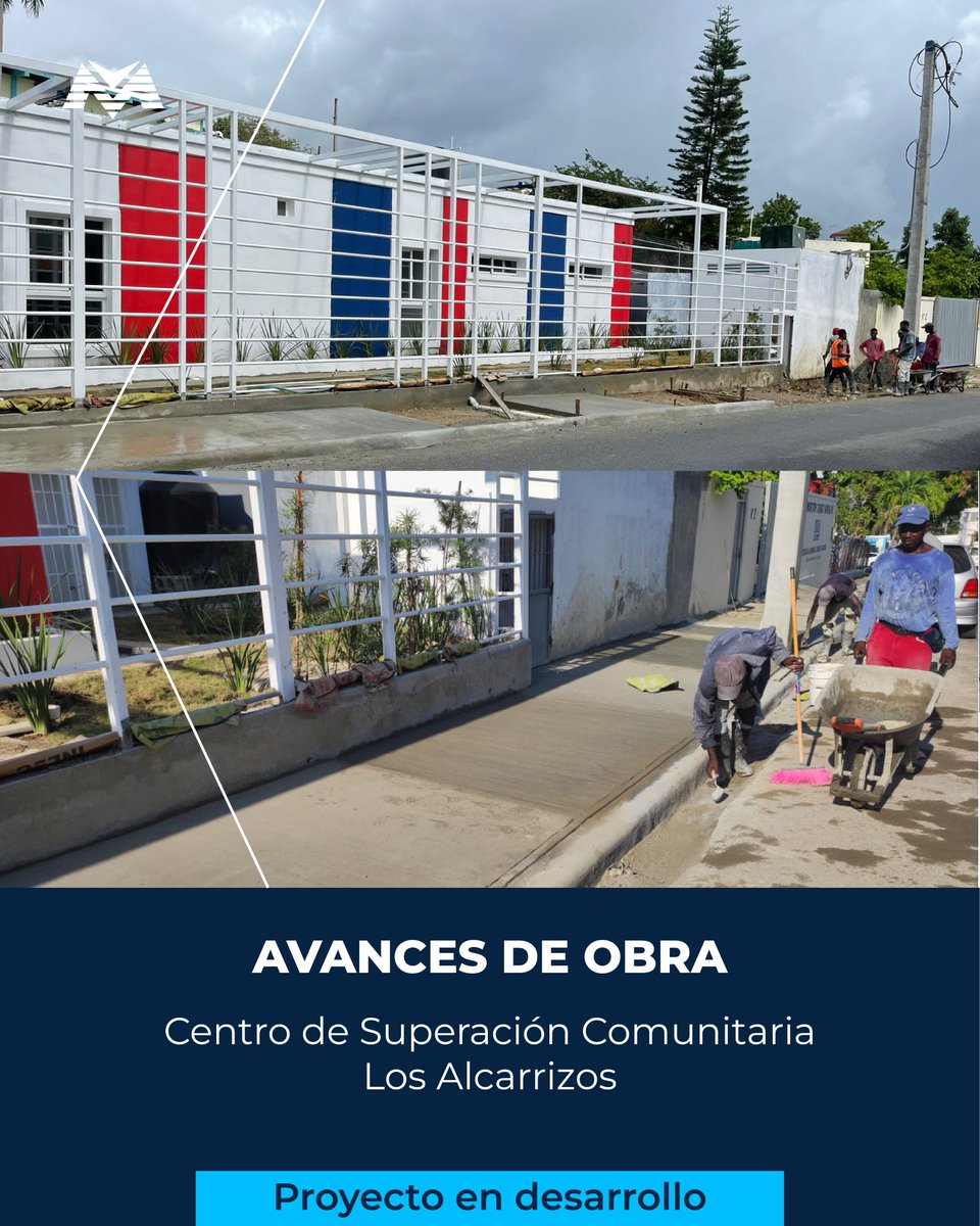 marvarsrl's tweet photo. Les compartimos los progresos en otro importante proyecto: el Centro de Superación Comunitaria en el sector de Los Alcarrizos. 🌟 Este espacio que pronto podrá estar en funcionamiento, está diseñado para brindar oportunidades de desarrollo y bienestar.

#Marvar #Construccion https://t.co/HxpjWzSw4m