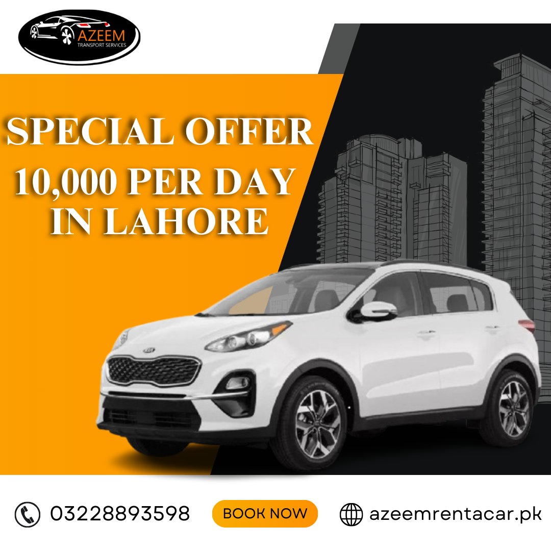 azeemrentacar02's tweet photo. 🚗 KIA Sportage for 10,000 PKR/day in Lahore! 🌆
📞 03228893598 | 🌐 https://t.co/FDhR4JIyZV
🔥 Book now! #RentACar #LahoreDeals #KIASportage https://t.co/TJmkOHJS2t