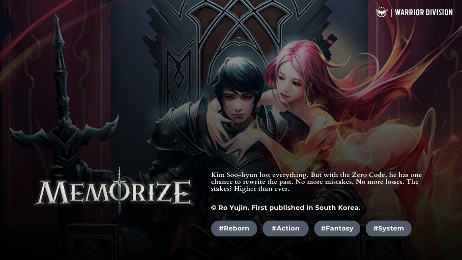 MEMORIZE is now available for preorder!
Release date: Christmas Day 🎄🎁

Kim Soo-hyun lost everything. But with the Zero Code, he has one chance to rewrite the past. No more mistakes. No more losses. The stakes? Higher than ever.

🔗 Preorder now: amzn.to/49irBos