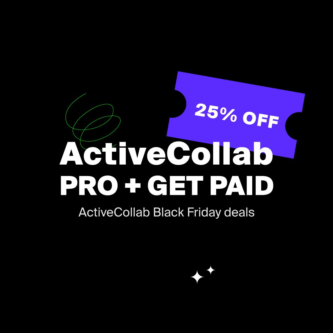 activecollab's tweet image. Save hundreds of dollars on your annual Pro + Get Paid plan: buff.ly/3ASROgJ
#blackfridaydeals #projectmanagement #worklikeaboss