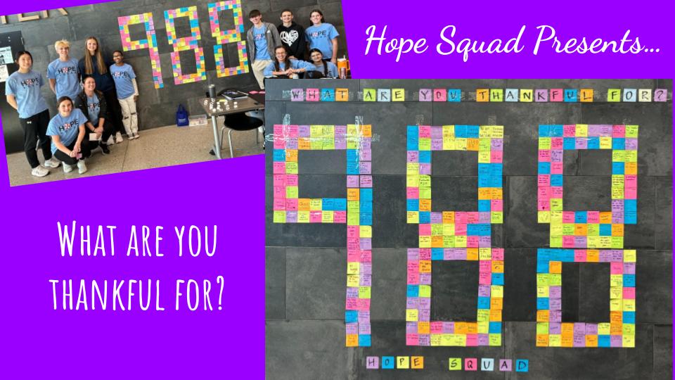 Hope Squad brings THANKS to ENHS!
#EPSAchieves