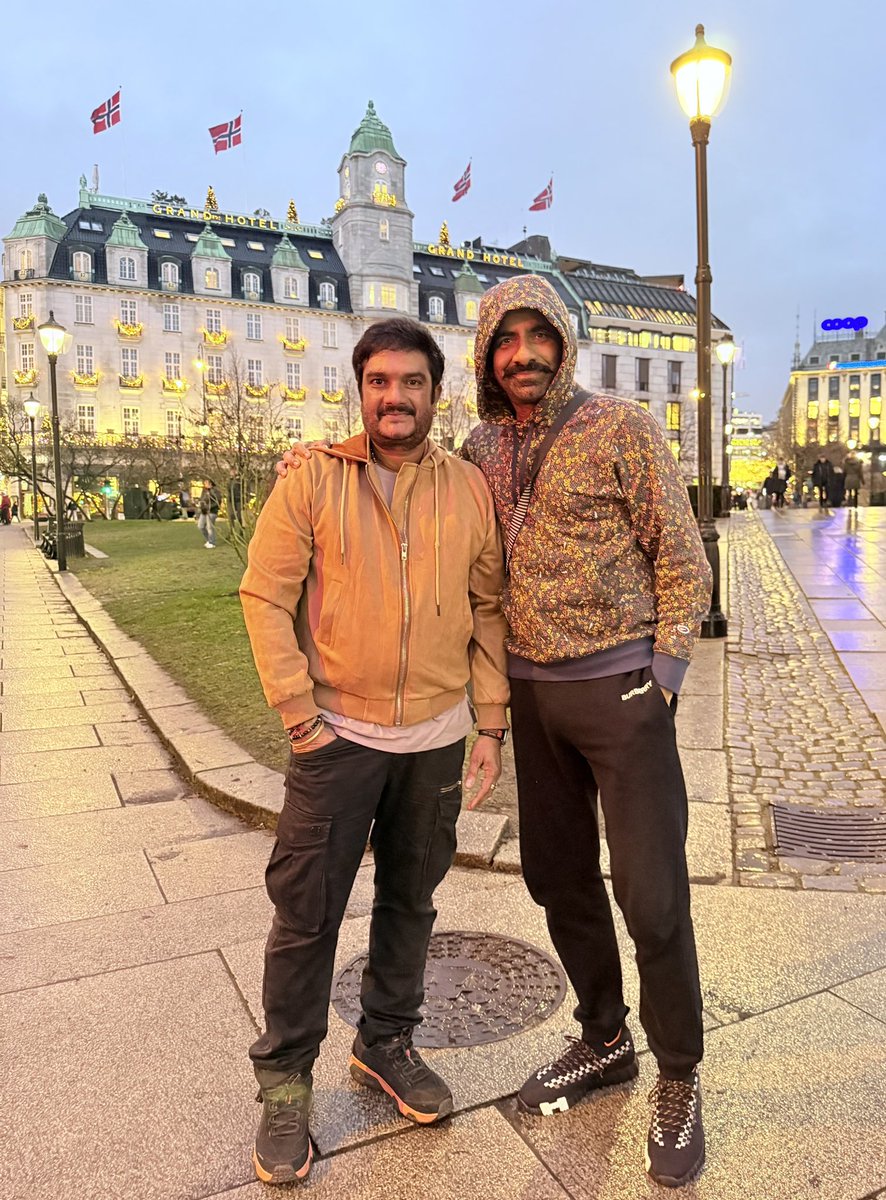 With my God <a href="/RaviTeja_offl/">Ravi Teja</a> Garu
 #osloNorway