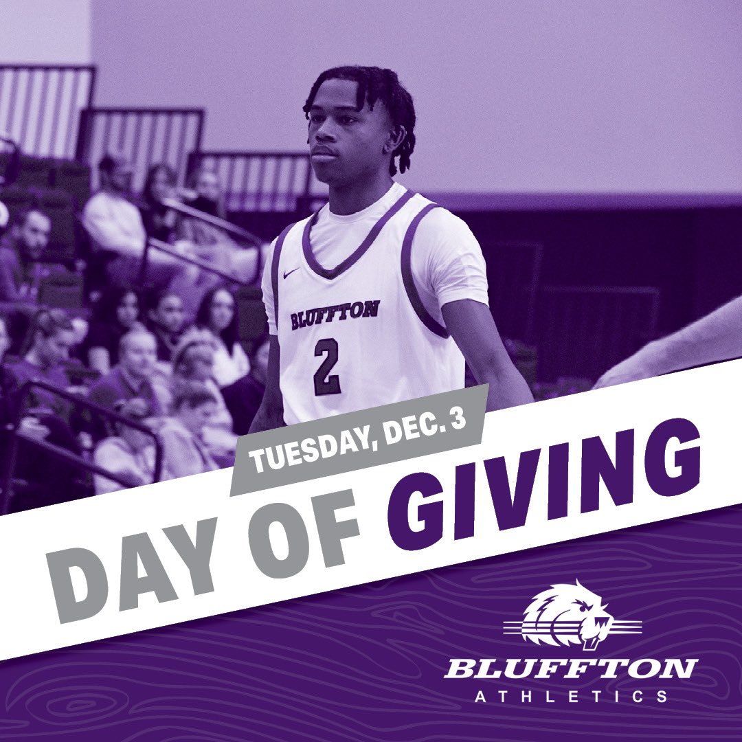 🚨 DAY OF GIVING 🚨

Bluffton’s Day of giving is extremely important to the experience we are able to provide for our student athletes. 

Last year we crushed our goal and we are hoping our fans and support system help us repeat this year! 

Donations ⬇️

givecampus.com/schools/Blufft…