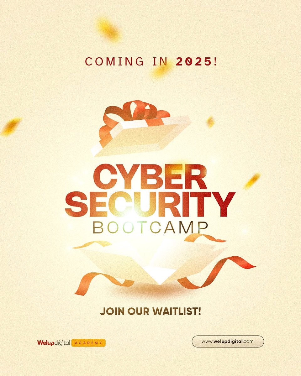 Welup_digital's tweet image. Our boot camps are back with 5 exciting new courses!🎉
Join our waitlist now and secure your spot!
Registrations have officially begun.
And we can't wait to welcome you!🤓
#techskills #cybersecurity #datasciencewithpython #productmanagement #techcourses #techtraining