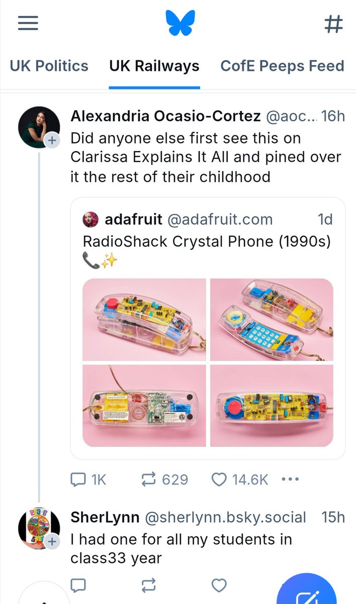 Stephen Lynas (@bathwellschap) on Twitter photo Meanwhile, over in skyblue land, fiery US congress member AOC has appeared in a UK Railway thread!
The algorith got all excited by the magic words "Class33".
<a href="/Captain_Deltic/">Roger Ford</a>
One for Blood and Custard <a href="/Modern_Railways/">Modern Railways</a> ? Meanwhile, over in skyblue land, fiery US congress member AOC has appeared in a UK Railway thread!
The algorith got all excited by the magic words "Class33".
<a href="/Captain_Deltic/">Roger Ford</a>
One for Blood and Custard <a href="/Modern_Railways/">Modern Railways</a> ?