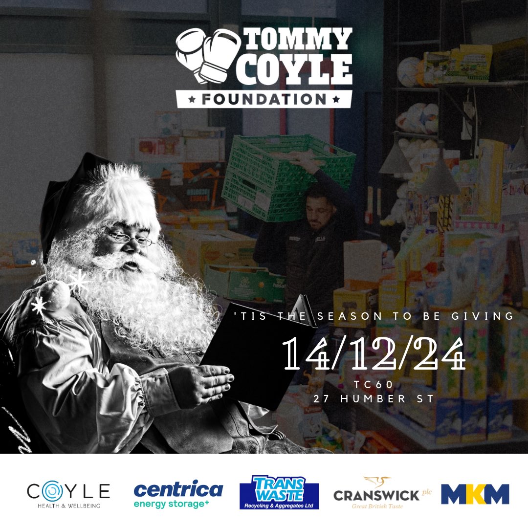 TommyCoyle89's tweet photo. Anyone in need of some magic this Christmas please send them our way…….

Please come and get what ever you need and do only come if you’re really in need. We want to help those who really need it most.

TC60
27 Humber Street
HU1 1TH

11:00 - 14:00 https://t.co/f2Q7DgaGZY