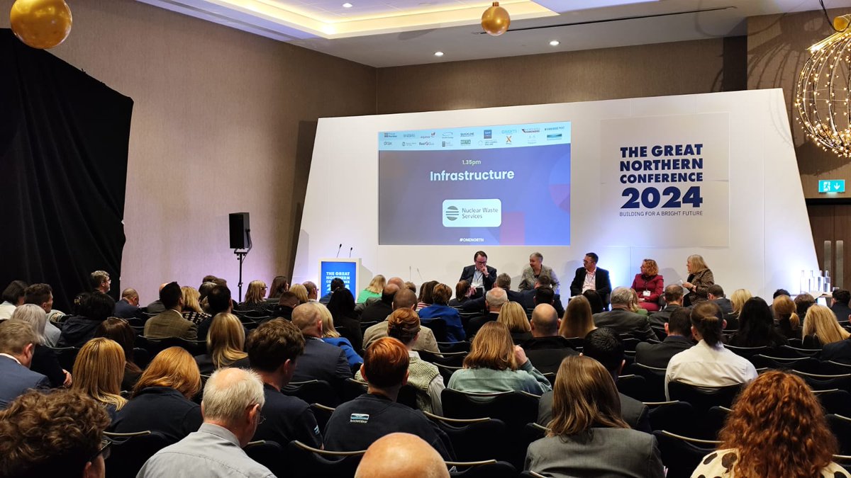 This afternoon at the Great Northern Conference, our brilliant speakers tackled infrastructure challenges, exploring Communities Under Pressure: Pathways to a Resilient North in a panel discussion sponsored by <a href="/Nuclear_WS/">Nuclear Waste Services</a>  💡🏗️ #ONENORTH #Infrastructure