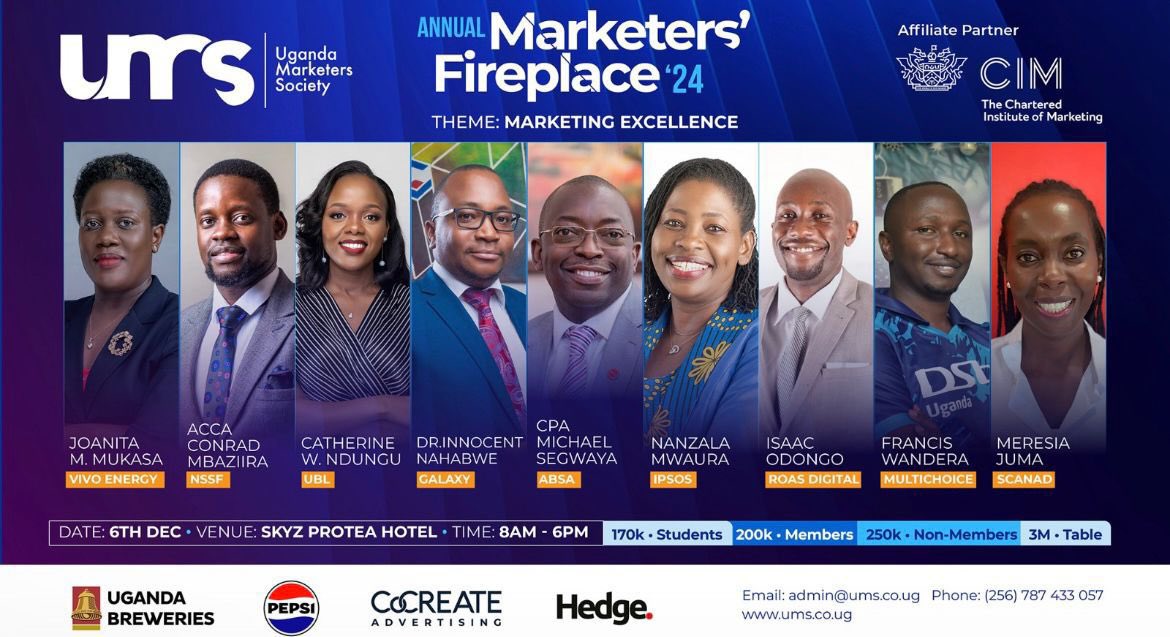 Hedge Marketing. (@hedgemarketing) on Twitter photo A few days to go! Get your pickets out and let’s be part of the <a href="/UMS_Marketer/">Uganda Marketers Society</a> #MarketersFireplace A few days to go! Get your pickets out and let’s be part of the <a href="/UMS_Marketer/">Uganda Marketers Society</a> #MarketersFireplace